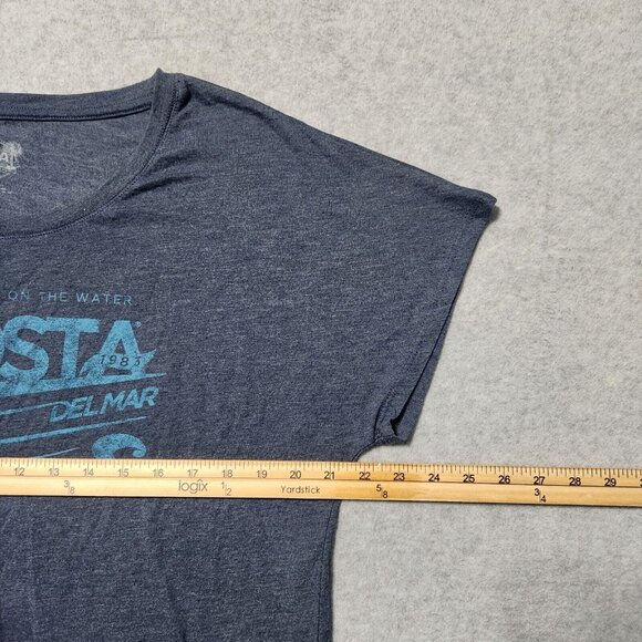 Costa T-Shirt Womens Size XL Gray Born on the Water Crew Neck Short Sleeve - Picture 4 of 7